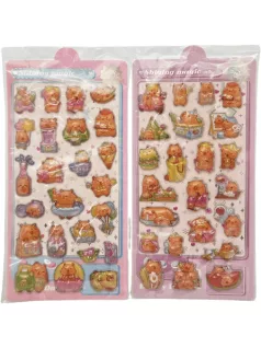 Kapibara matrica 9x17cm, pufi, többféle változat