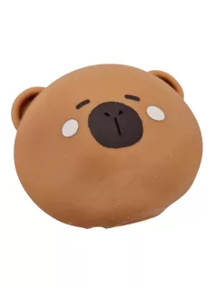   Kapibara stresszlabda, squishy, kb. 7 cm-es, átlátszó tasakban