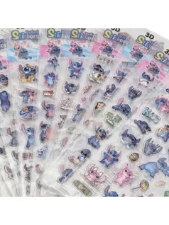 Stitch matrica 9x17cm, pufi, többféle változat