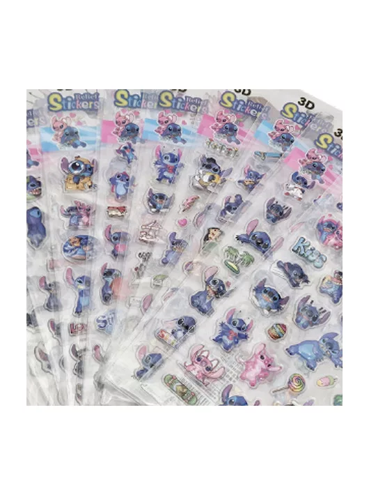 Stitch matrica 9x17cm, pufi, többféle változat