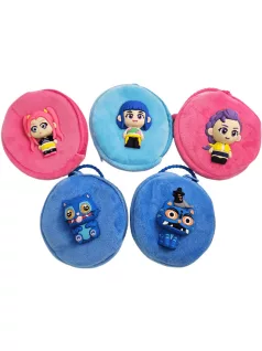 K-POP Démonvadászok pénztárca, kerek, 9 cm átmérőjű