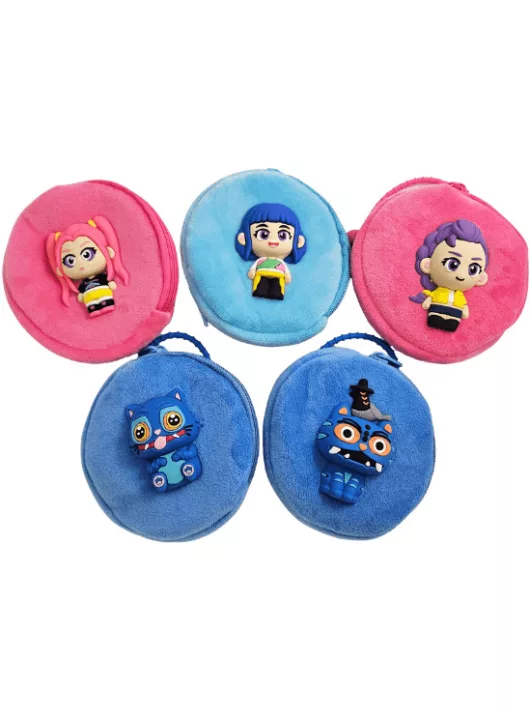 K-POP Démonvadászok pénztárca, kerek, 9 cm átmérőjű