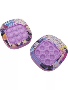   K-POP Démonvadászok POP-IT antistressz játék, világító, 6,5x7,5x3cm, kétféle