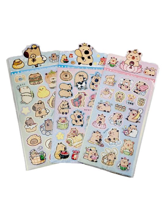 Kapibara matrica 9x17cm, csillogó, többféle