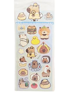 Kapibara matrica 9x17cm, csillogó, többféle