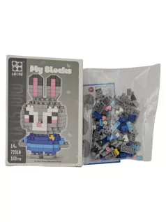   Építőkocka készlet, mikroblokk, My Blocks, Zootropolis Judy Hopps nyuszi (7231A), 169 db-os, 14+