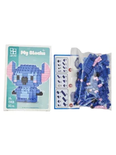   Építőkocka készlet, mikroblokk, My Blocks, Stitch (7241A), 161 db-os, 14+