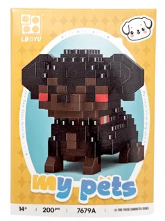   Építőkocka készlet, mikroblokk, My Blocks, kutya (7679A), 200 db-os, 14+