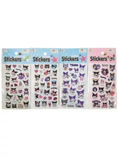 Kuromi matrica 9x16cm, pufi, többféle változat