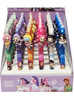K-POP radírozható toll, figurával, többféle változat