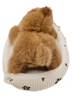 Illatos, kapibara plüssfigura ágyikóban 15 cm hosszú