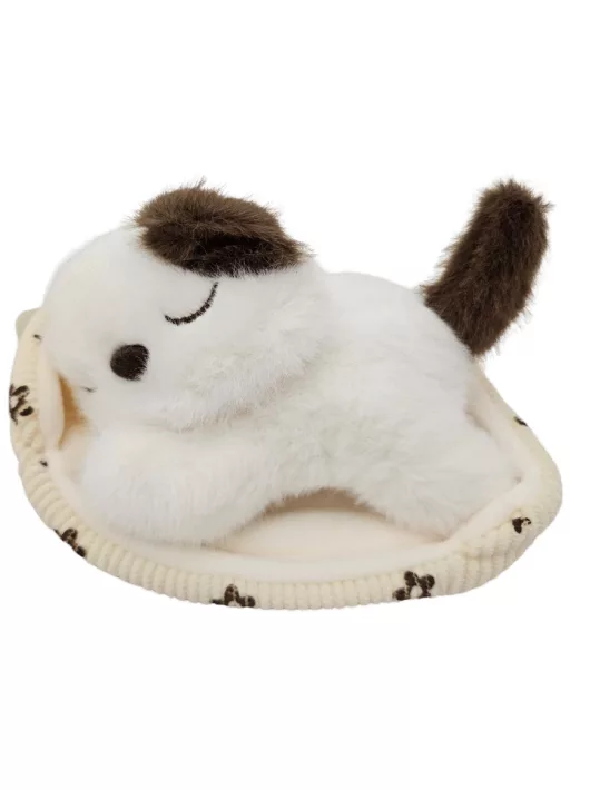 Illatos, cica plüssfigura ágyikóban, fehér, 15 cm hosszú