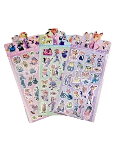 Zootopia matrica 9x17cm, csillogó