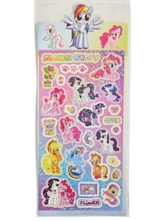 My Little Pony matrica 9x16cm, csillogó