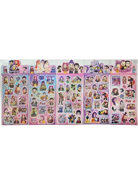 K-POP Démonvadászok matrica 9x17cm, csillogó, többféle változat