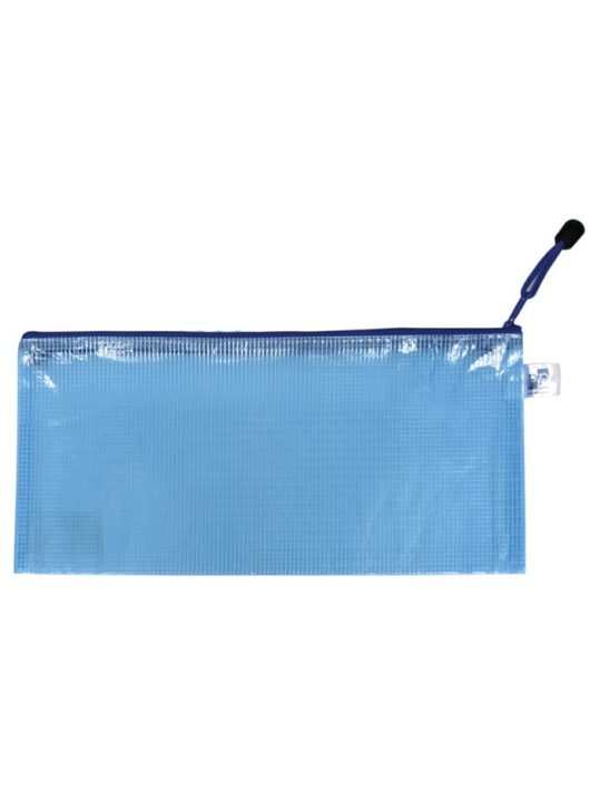 Irattartó tasak DL (12x23cm), simítózáras, műanyag, kék