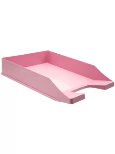 Irattartó tálca A/4, PASTELINI, pasztell rózsaszín