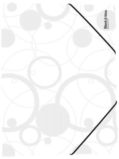 Műanyag gumis mappa A/4, black&white, fehér