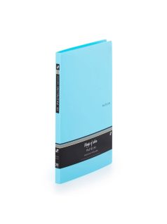   Műanyag bemutatómappa A/4, 20 zsebes, PASTELINI, pasztell kék