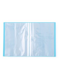   Műanyag bemutatómappa A/4, 20 zsebes, PASTELINI, pasztell kék