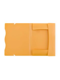 Műanyag gumis mappa A/4, VERDE, mustársárga