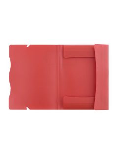 Műanyag gumis mappa A/4, VERDE, téglaszínű