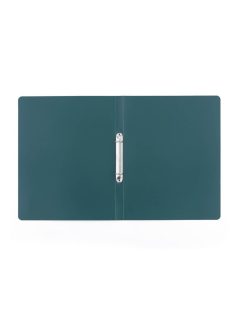 Műanyag gyűrűskönyv A/4, 2 gyűrűs, VERDE, mélyzöld