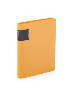   Műanyag gyűrűskönyv A/4, 2 gyűrűs, VERDE, mustársárga