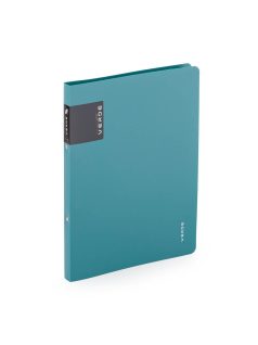   Műanyag gyűrűskönyv A/4, 2 gyűrűs, VERDE, petrol színű