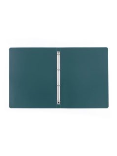Műanyag gyűrűskönyv A/4, 4 gyűrűs, VERDE, mélyzöld