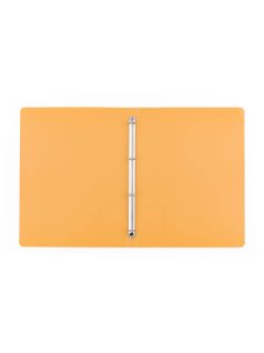   Műanyag gyűrűskönyv A/4, 4 gyűrűs, VERDE, mustársárga