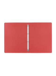   Műanyag gyűrűskönyv A/4, 4 gyűrűs, VERDE, téglaszínű