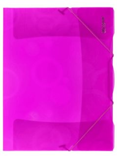 Műanyag gumis mappa A/4, neocolori, rózsaszín