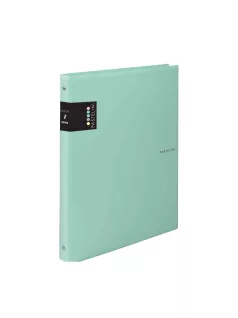   Műanyag gyűrűskönyv A/5, 4 gyűrűs, vonalas jegyzetlapokkal, 100 lapos, PASTELINI, pasztell zöld