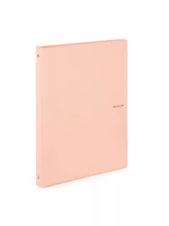   Műanyag gyűrűskönyv A/5, 4 gyűrűs, vonalas jegyzetlapokkal, 100 lapos, PASTELINI, pasztell barack