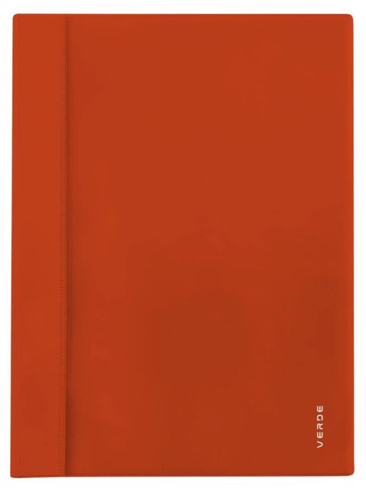 Gyorsfűző, PVC, A/4, VERDE, téglaszínű