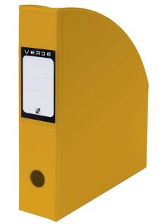 Irattartó papucs A/4, PVC, VERDE, mustársárga