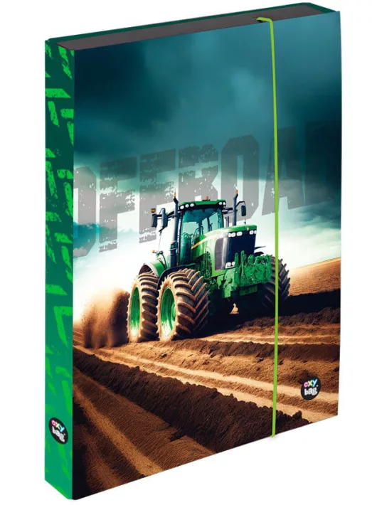 Traktor mintás füzetbox A/4, jumbo, OXY 2026 Tractor