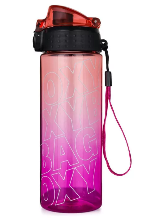 Oxybag kulacs, 600 ml, BPA mentes, OXY Click Rose, rózsaszín, átlátszó