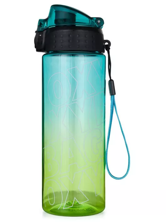 Oxybag kulacs, 600 ml, BPA mentes, OXY Click Lime, zöld-kék, átlátszó