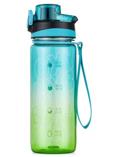   Oxybag kulacs, 800 ml, BPA mentes, OXY Life motivációs kulacs, Ombre Lime, zöld-kék