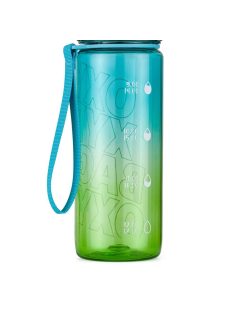   Oxybag kulacs, 800 ml, BPA mentes, OXY Life motivációs kulacs, Ombre Lime, zöld-kék
