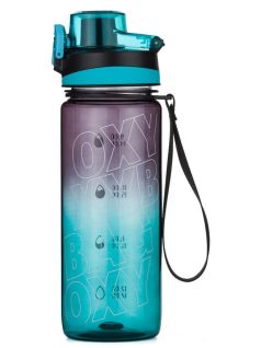   Oxybag kulacs, 800 ml, BPA mentes, OXY Life motivációs kulacs, Ombre Night, szürke-kék