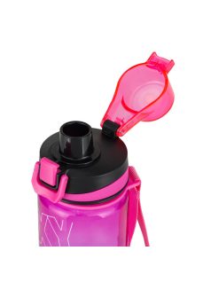   Oxybag kulacs, 800 ml, BPA mentes, OXY Life motivációs kulacs, Ombre Fuchsia, lila-rózsaszín