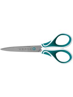 Olló, iskolai, irodai, 18cm, OXY Verde, mélyzöld