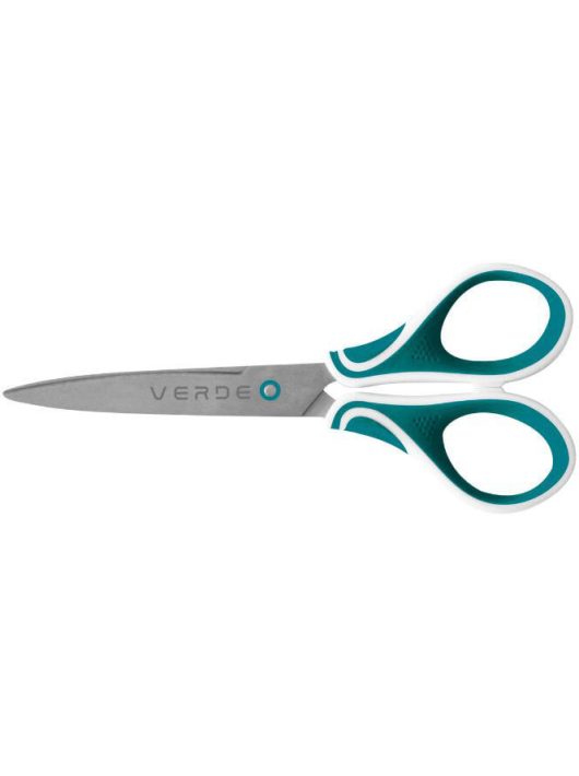 Olló, iskolai, irodai, 18cm, OXY Verde, mélyzöld