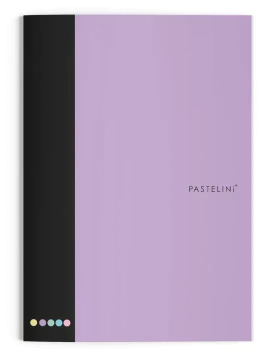 PASTELINI 444 füzet A/4, 40 lapos, vonalas, pasztell lila