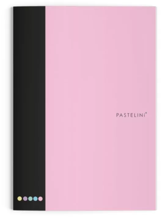 PASTELINI 444 füzet A/4, 40 lapos, vonalas, pasztell rózsaszín