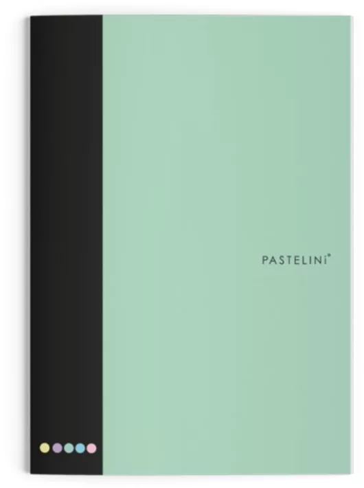 PASTELINI 444 füzet A/4, 40 lapos, vonalas, pasztell zöld