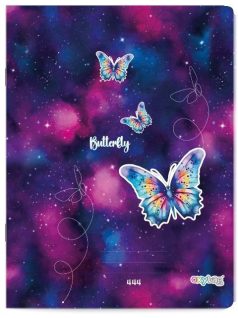 Lepkés füzet A/4, 40 lapos, vonalas, OXY Butterfly 444